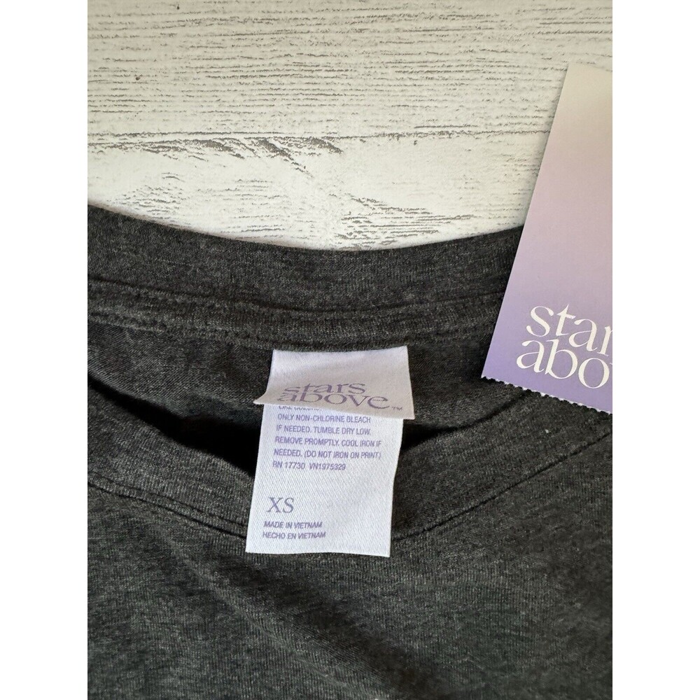 Stars Above T-Shirt Sleep Shirt XS Metallic Trees - Picture 3 of 7